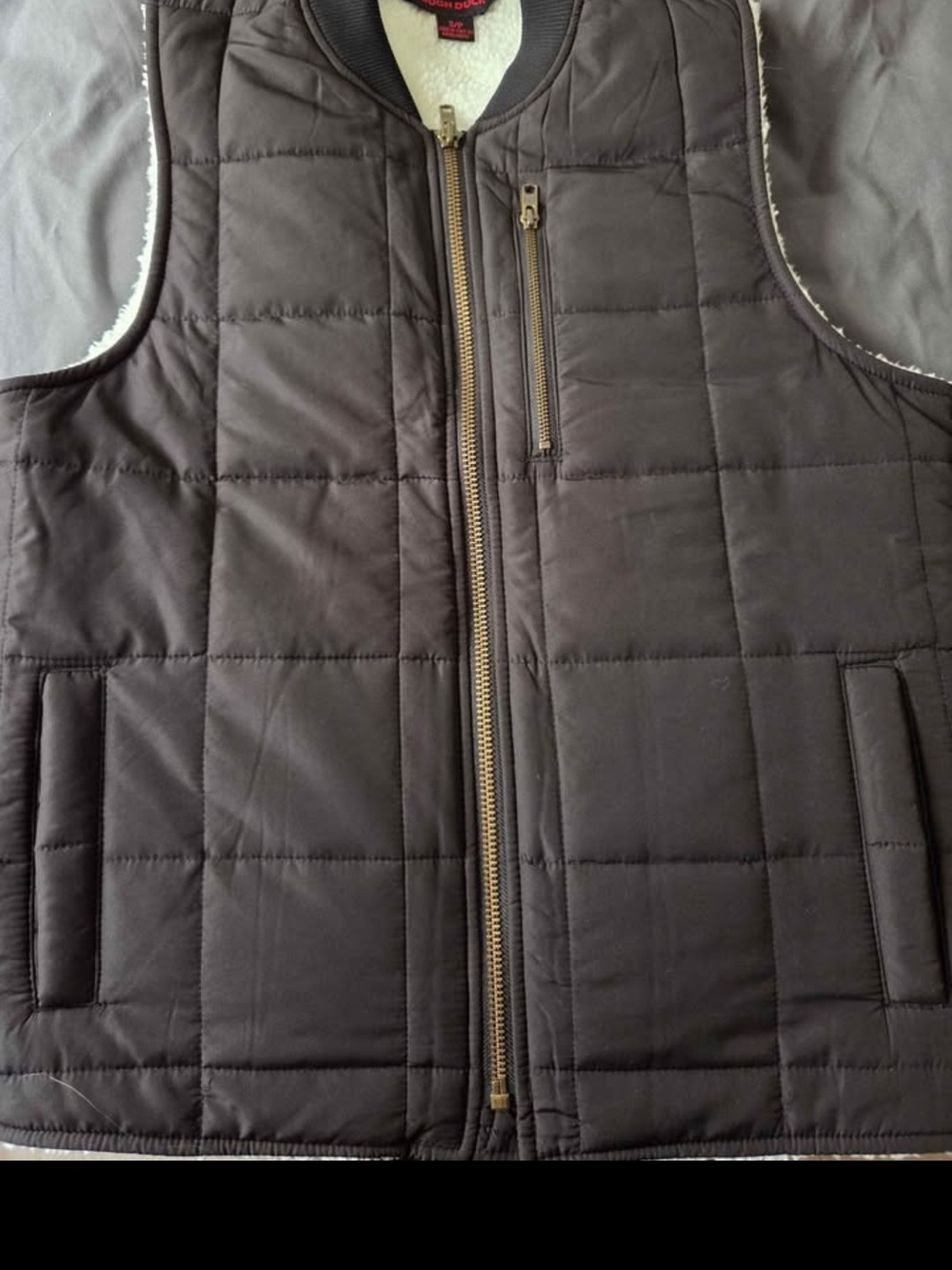 Men's Quilted Vest Jacket - Black